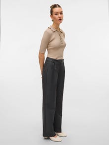 Vero Moda VMNIKKI Tailored Trousers -Dark Grey Melange - 10332058