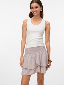 Vero Moda VMLINN Wysoka talia Krótka spódnica -Moon Rock - 10332090