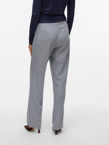 Vero Moda VMAYAR Mid waist Trousers -Light Grey Melange - 10332137