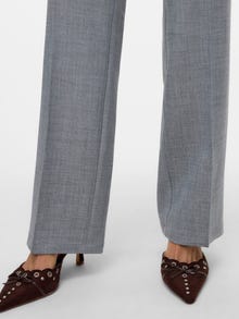 Vero Moda VMAYAR Mid waist Trousers -Light Grey Melange - 10332137