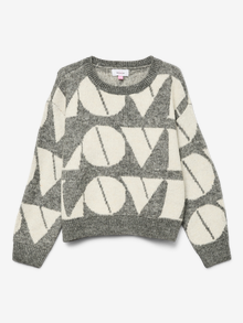 Vero Moda VMLOVE Pullover -Medium Grey Melange - 10332268