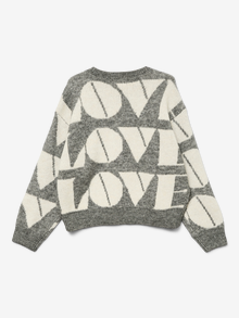 Vero Moda VMLOVE Pullover -Medium Grey Melange - 10332268