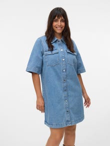 Vero Moda VMCFENJA Short dress -Medium Blue Denim - 10332279
