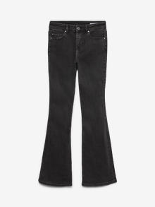 Vero Moda VMFLASH Talle medio Corte flared Vaqueros -Black - 10332309
