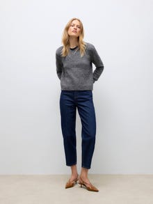 Vero Moda AWBETSY High rise Εφαρμογή Mom Τζιν -Dark Blue Denim - 10332322
