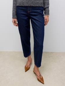 Vero Moda AWBETSY Tiro alto Corte mom Vaqueros -Dark Blue Denim - 10332322