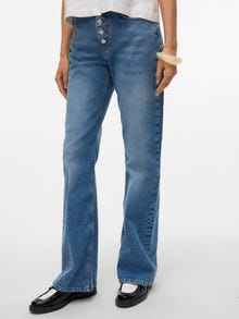 Vero Moda AWEMILY High rise Mom Fit Jeans -Medium Blue Denim - 10332381