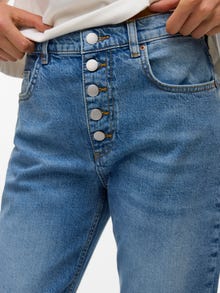 Vero Moda AWEMILY Vita alta Mom Fit Jeans -Medium Blue Denim - 10332381