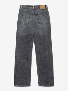 Vero Moda AWVALERIE Mid rise Straight Fit Jeans -Medium Grey Denim - 10332385