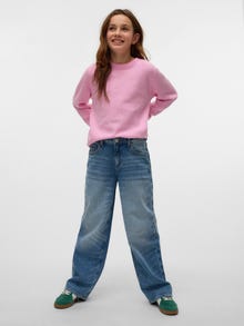 Vero Moda VMBROOK Middels høyt snitt Baggy Fit Jeans -Medium Blue Denim - 10332392