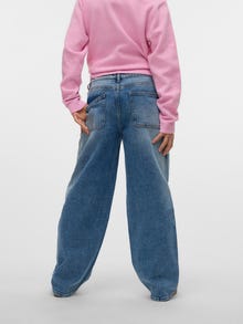 Vero Moda VMBROOK Middels høyt snitt Baggy Fit Jeans -Medium Blue Denim - 10332392