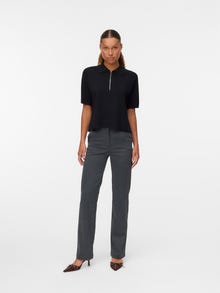 Vero Moda VMZAMIRA Srednje visok pas Hlače -Black - 10332460