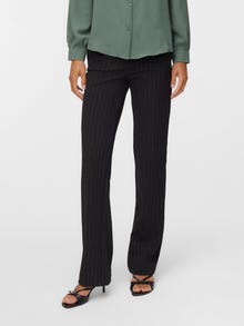 Vero Moda VMZAMIRA Srednje visok pas Hlače -Obsidian - 10332460