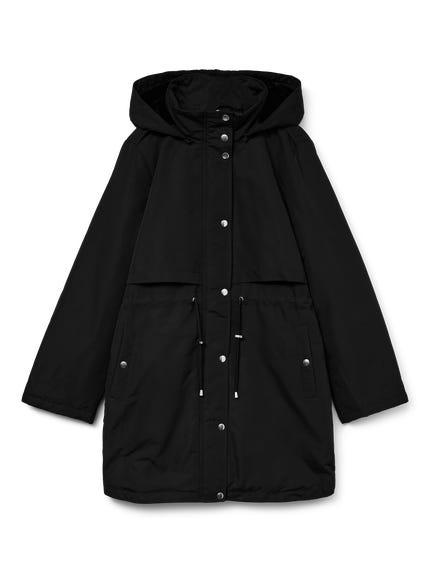 Vero Moda VMTWODOPE BELT JACKET - Wintermantel - dark grey Vero Moda VMTWODOPE BELT JACKET - Wintermantel - dark grey