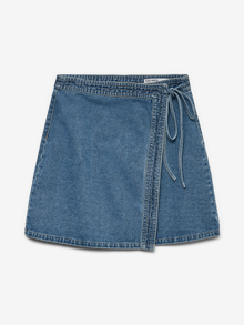 Vero Moda VMLIZA Średnia talia Krótka spódnica -Medium Blue Denim - 10332535