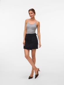 Vero Moda VMLIZA Średnia talia Krótka spódnica -Black Denim - 10332535