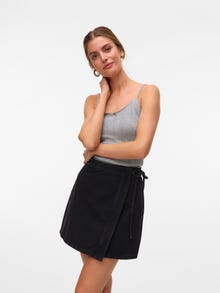 Vero Moda VMLIZA Średnia talia Krótka spódnica -Black Denim - 10332535
