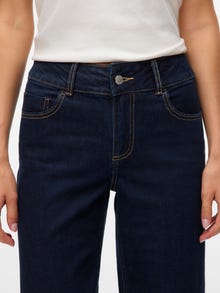 Vero Moda AWRENA Taille moyenne Wide Leg Fit Jeans -Dark Blue Denim - 10332547