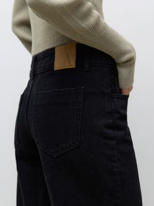 Vero Moda AWRENA Talle medio Corte wide leg Vaqueros -Black Denim - 10332548