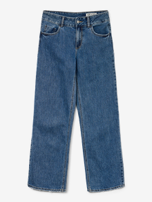Vero Moda AWRENA Mid rise Wide Leg Fit Jeans -Medium Blue Denim - 10332553