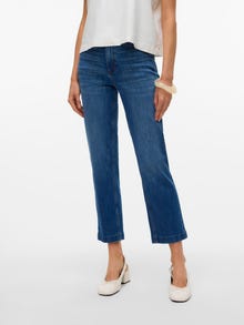 Vero Moda AWALICE Hög midja Mom Fit Jeans -Medium Blue Denim - 10332560