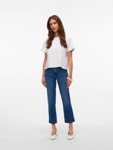 Vero Moda AWALICE Hög midja Mom Fit Jeans -Medium Blue Denim - 10332560
