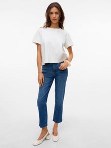 Vero Moda AWALICE Hög midja Mom Fit Jeans -Medium Blue Denim - 10332560