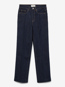 Vero Moda AWALICE Tiro alto Corte mom Vaqueros -Dark Blue Denim - 10332561