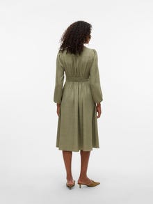 Vero Moda VMMELANEY Midimekko -Laurel Wreath - 10332656