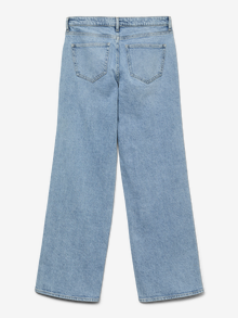 Vero Moda VMVANESSA Lav talje Wide leg fit Jeans -Light Blue Denim - 10332679