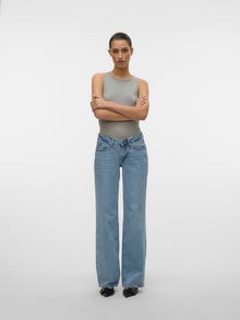 Vero Moda VMVANESSA Lav talje Wide leg fit Jeans -Light Blue Denim - 10332679