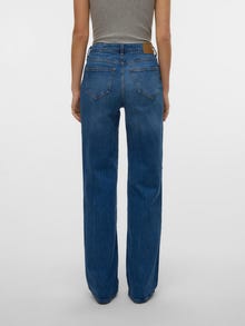 Vero Moda VMMELISA Mid Rise Weiter Beinschnitt Jeans -Medium Blue Denim - 10332684