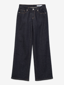 Vero Moda VMVANESSA Tiro bajo Corte wide leg Vaqueros -Dark Blue Denim - 10332698
