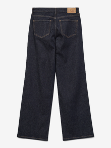 Vero Moda VMVANESSA Tiro bajo Corte wide leg Vaqueros -Dark Blue Denim - 10332698