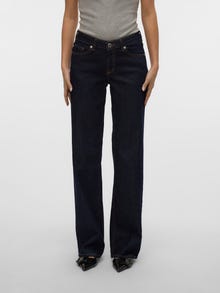 Vero Moda VMVANESSA Tiro bajo Corte wide leg Vaqueros -Dark Blue Denim - 10332698