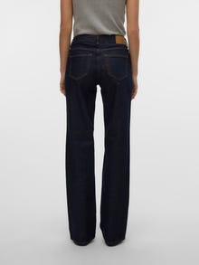 Vero Moda VMVANESSA Tiro bajo Corte wide leg Vaqueros -Dark Blue Denim - 10332698