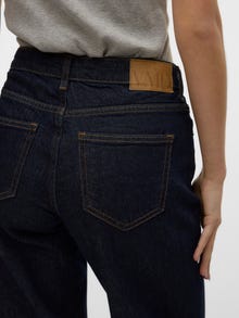 Vero Moda VMVANESSA Matala vyötärö Wide leg fit Farkut -Dark Blue Denim - 10332698