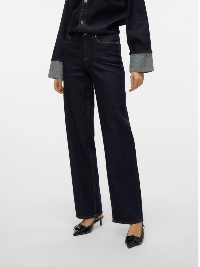 Vero Moda VMMELISA Taille moyenne Wide Leg Fit Jeans - 10332699