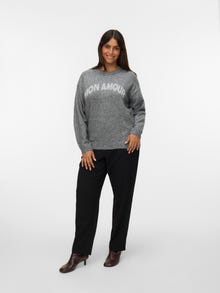 Vero Moda VMCAMOREMIO Pulóveres -Medium Grey Melange - 10332808