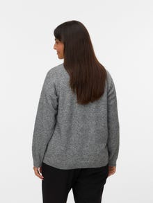 Vero Moda VMCAMOREMIO Pulóveres -Medium Grey Melange - 10332808