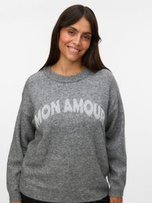 Vero Moda VMCAMOREMIO Pulovers -Medium Grey Melange - 10332808