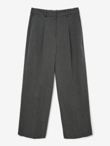 Vero Moda VMUNIKA High waist Trousers -Dark Grey Melange - 10333009