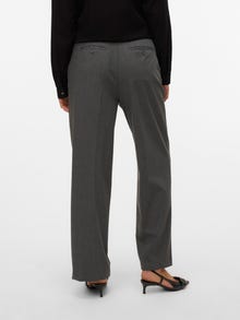 Vero Moda VMUNIKA High waist Trousers -Dark Grey Melange - 10333009