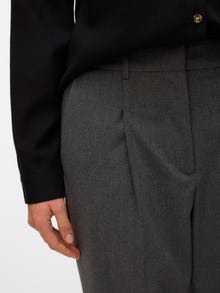 Vero Moda VMUNIKA High waist Trousers -Dark Grey Melange - 10333009