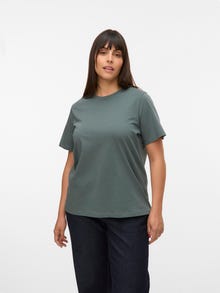 Vero Moda VMPAULINA T-Shirt -Balsam Green - 10333046