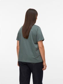 Vero Moda VMPAULINA T-Shirt -Balsam Green - 10333046