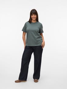 Vero Moda VMPAULINA T-Shirt -Balsam Green - 10333046