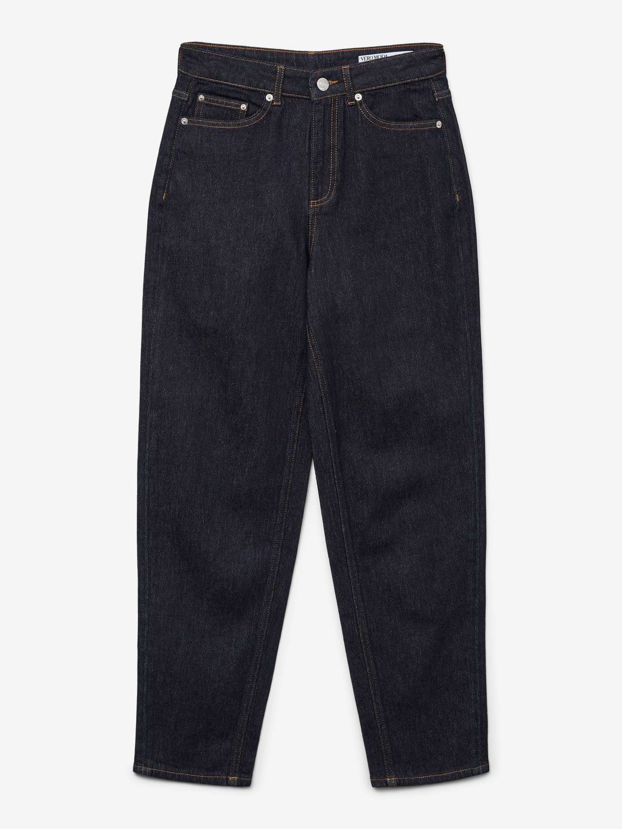 Vero Moda VMTESSA Tiro alto Corte mom Vaqueros -Dark Blue Denim - 10333060