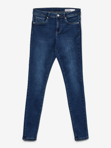 Vero Moda VMTANYA Talle medio Corte skinny Vaqueros -Dark Blue Denim - 10333064