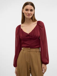 Vero Moda VMLIA Tops -Cabernet - 10333239